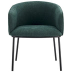 Lot de 1 fauteuil d'appoint en forme de tonneau avec accoudoirs, tapissé de tissu bouclé
