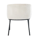Lot de 1 fauteuil d'appoint en forme de tonneau avec accoudoirs, tapissé de tissu bouclé
