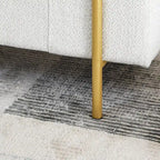 Banc de rangement en velours rembourré