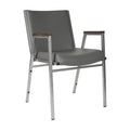 Chaise empilable robuste avec accoudoirs - 21P x 21L x 31H