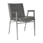 Chaise empilable robuste avec accoudoirs - 21P x 21L x 31H