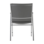 Chaise empilable robuste avec accoudoirs - 21P x 21L x 31H