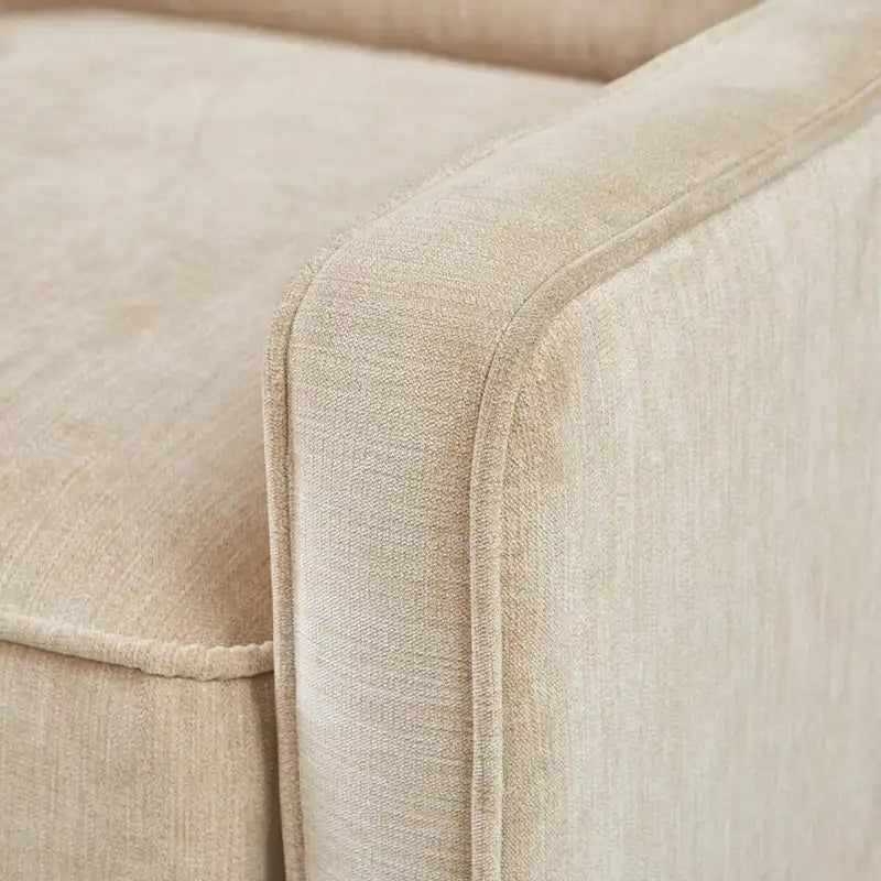 Fauteuil d'appoint pivotant à 360 degrés en chenille bleu aquatique poudré