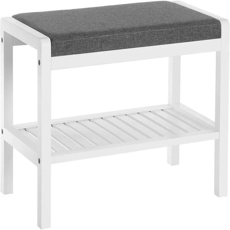 Banc à chaussures avec coussin – 32 P x 60 L x 43 H cm