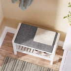 Banc à chaussures avec coussin – 32 P x 60 L x 43 H cm