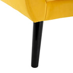 Fauteuil d'appoint en velours, chaises de salon modernes avec dossier ergonomique