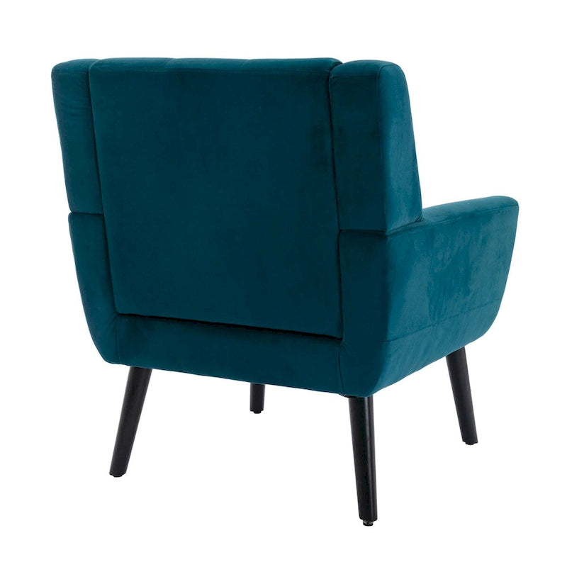 Fauteuil d'appoint en velours, chaises de salon modernes avec dossier ergonomique