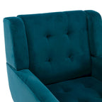 Fauteuil d'appoint en velours, chaises de salon modernes avec dossier ergonomique