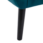 Fauteuil d'appoint en velours, chaises de salon modernes avec dossier ergonomique
