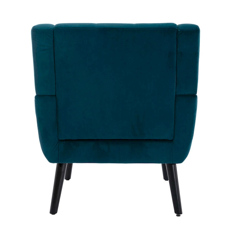 Fauteuil d'appoint en velours, chaises de salon modernes avec dossier ergonomique