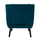 Fauteuil d'appoint en velours, chaises de salon modernes avec dossier ergonomique
