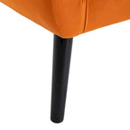 Fauteuil d'appoint en velours, chaises de salon modernes avec dossier ergonomique