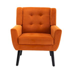 Fauteuil d'appoint en velours, chaises de salon modernes avec dossier ergonomique