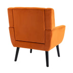 Fauteuil d'appoint en velours, chaises de salon modernes avec dossier ergonomique