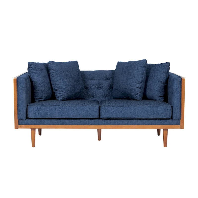 Causeuse capitonnée Borah avec coussins décoratifs de Christopher Knight Home