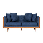 Causeuse capitonnée Borah avec coussins décoratifs de Christopher Knight Home