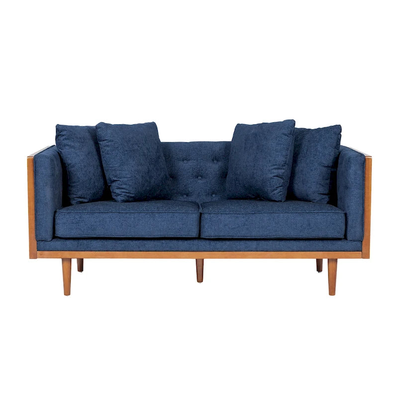 Causeuse capitonnée Borah avec coussins décoratifs de Christopher Knight Home