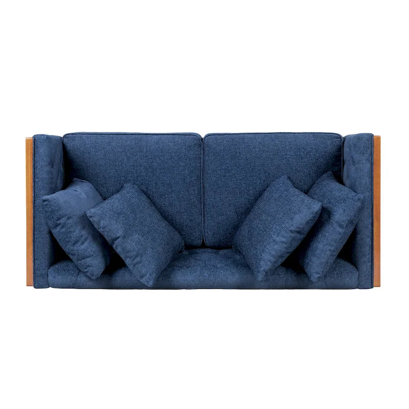 Causeuse capitonnée Borah avec coussins décoratifs de Christopher Knight Home