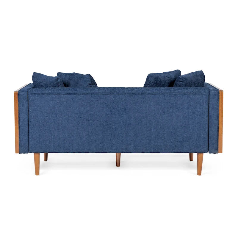 Causeuse capitonnée Borah avec coussins décoratifs de Christopher Knight Home