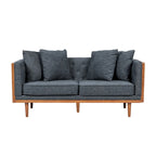 Causeuse capitonnée Borah avec coussins décoratifs de Christopher Knight Home