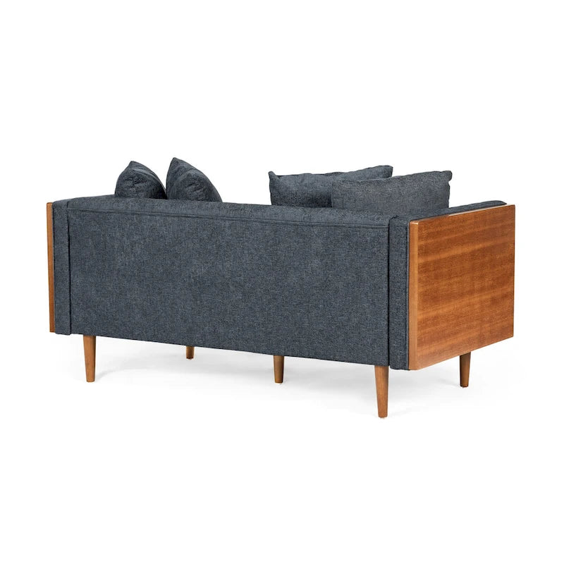 Causeuse capitonnée Borah avec coussins décoratifs de Christopher Knight Home