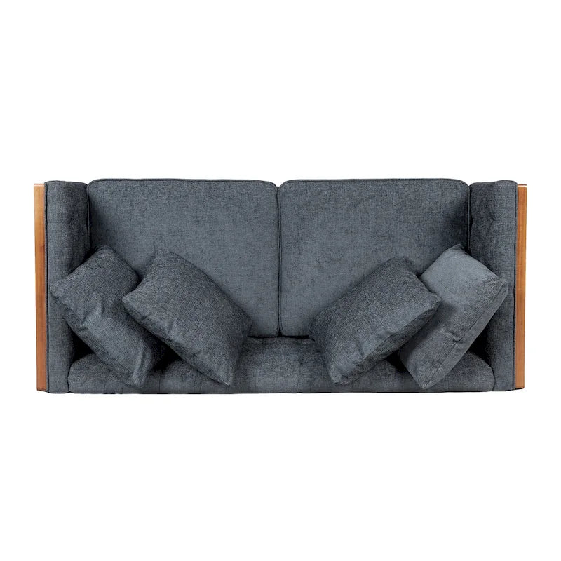 Causeuse capitonnée Borah avec coussins décoratifs de Christopher Knight Home