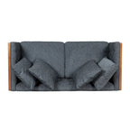 Causeuse capitonnée Borah avec coussins décoratifs de Christopher Knight Home