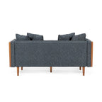 Causeuse capitonnée Borah avec coussins décoratifs de Christopher Knight Home