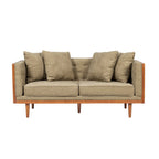 Causeuse capitonnée Borah avec coussins décoratifs de Christopher Knight Home