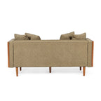 Causeuse capitonnée Borah avec coussins décoratifs de Christopher Knight Home