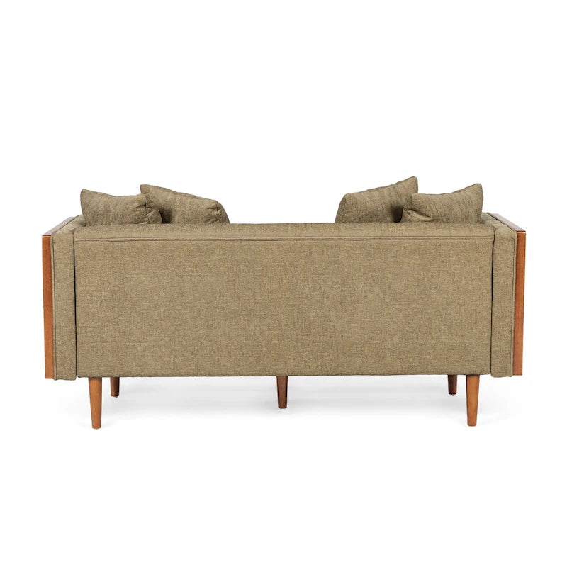 Causeuse capitonnée Borah avec coussins décoratifs de Christopher Knight Home