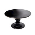 Table basse sur pied ronde en bois massif - Moderne du milieu du siècle, 34" de diamètre