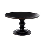 Table basse sur pied ronde en bois massif - Moderne du milieu du siècle, 34" de diamètre