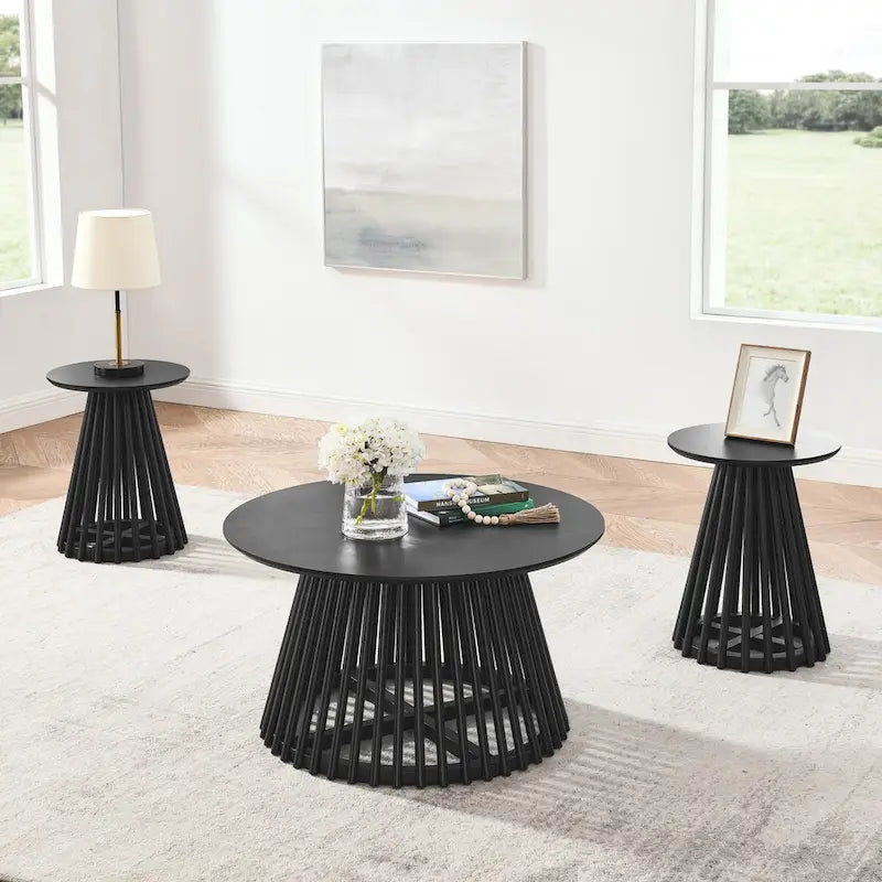 Table basse moderne minimaliste, table basse en bois massif, table basse de style nordique, design simple, convient à la maison