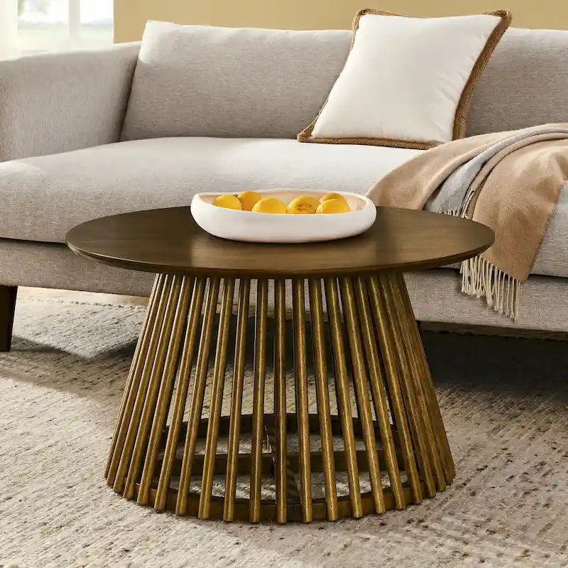 Table basse moderne minimaliste, table basse en bois massif, table basse de style nordique, design simple, convient à la maison