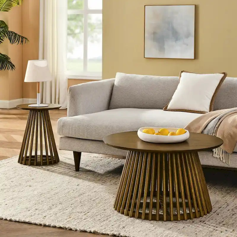 Table basse moderne minimaliste, table basse en bois massif, table basse de style nordique, design simple, convient à la maison