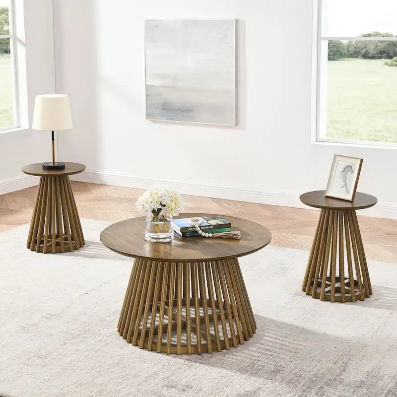 Table basse moderne minimaliste, table basse en bois massif, table basse de style nordique, design simple, convient à la maison