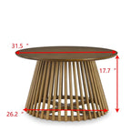 Table basse moderne minimaliste, table basse en bois massif, table basse de style nordique, design simple, convient à la maison