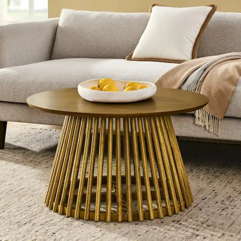 Table basse moderne minimaliste, table basse en bois massif, table basse de style nordique, design simple, convient à la maison