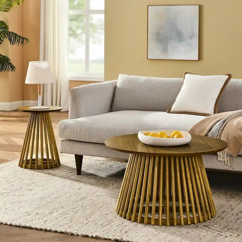 Table basse moderne minimaliste, table basse en bois massif, table basse de style nordique, design simple, convient à la maison