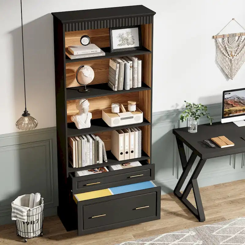 Meuble de classement vertical moderne et haut de 72 pouces pour bureau à domicile
