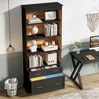 Meuble de classement vertical moderne et haut de 72 pouces pour bureau à domicile