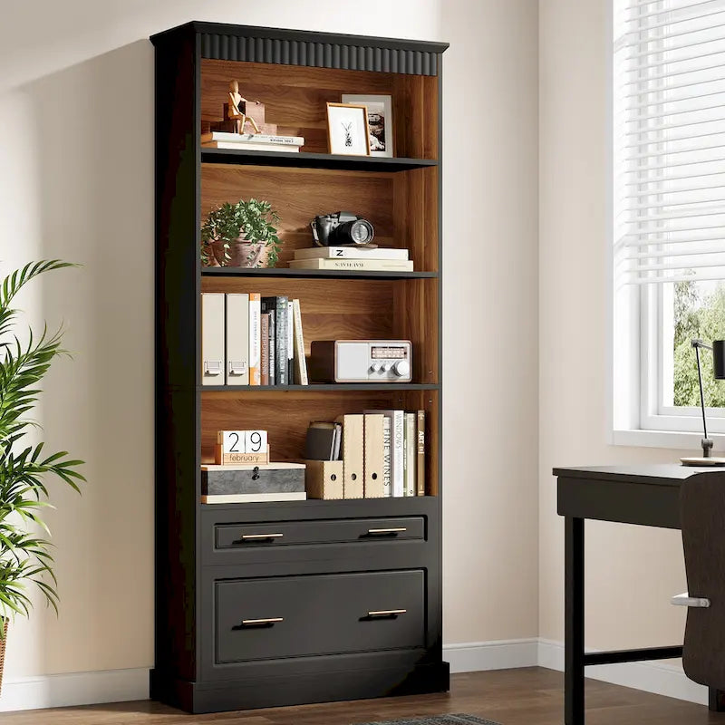 Meuble de classement vertical moderne et haut de 72 pouces pour bureau à domicile
