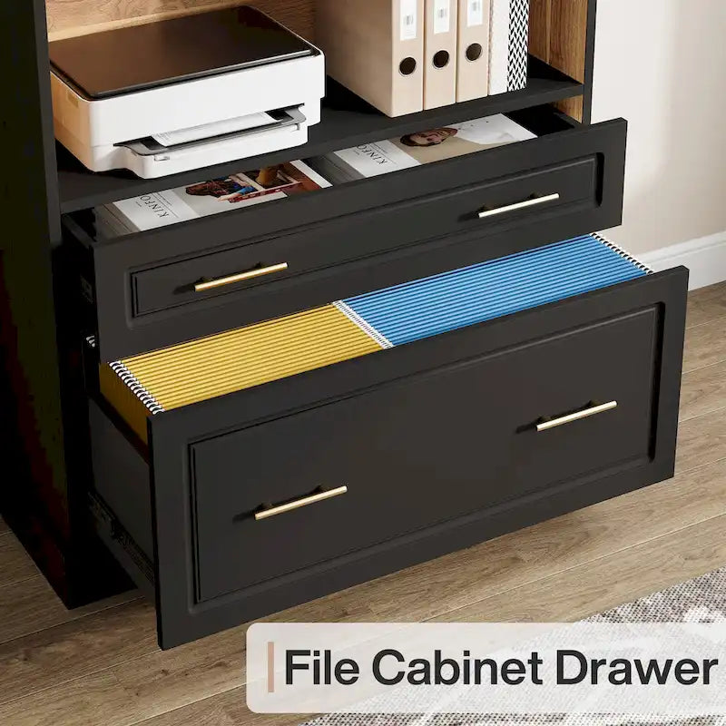 Meuble de classement vertical moderne et haut de 72 pouces pour bureau à domicile