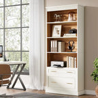 Meuble de classement vertical moderne et haut de 72 pouces pour bureau à domicile