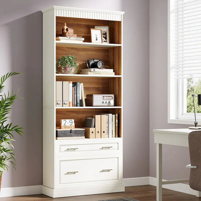 Meuble de classement vertical moderne et haut de 72 pouces pour bureau à domicile