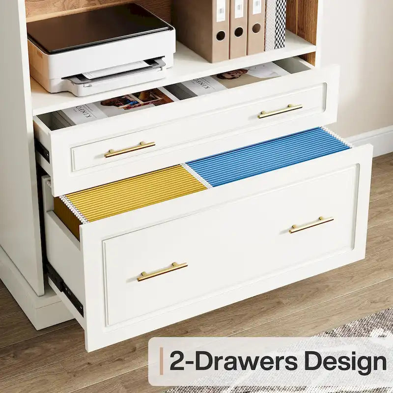 Meuble de classement vertical moderne et haut de 72 pouces pour bureau à domicile