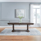 Table à tréteaux de salle à manger avec chaises - Cerisier satiné, Configurations multiples