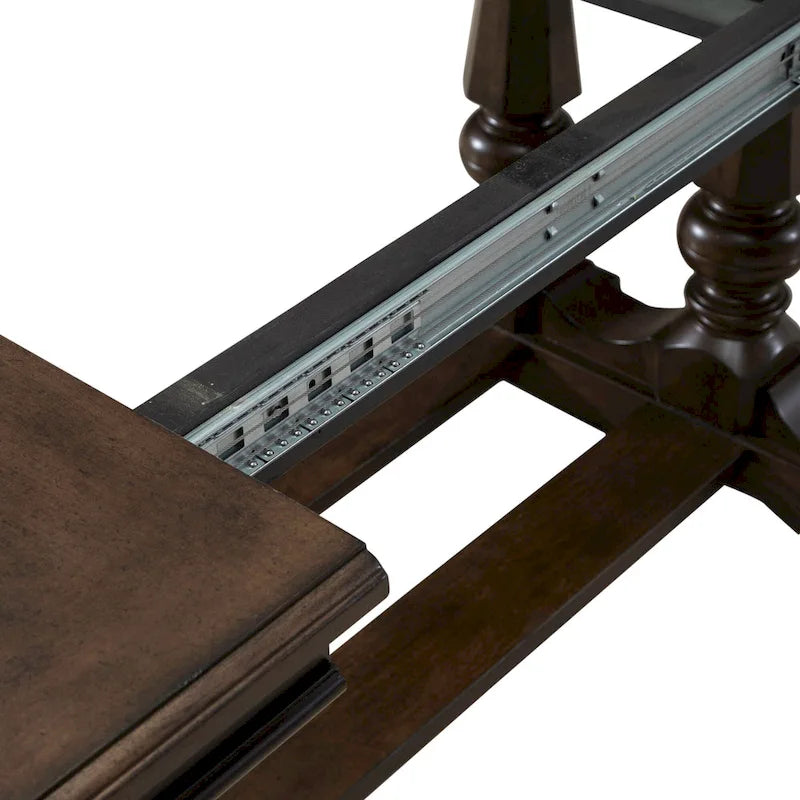 Table à tréteaux de salle à manger avec chaises - Cerisier satiné, Configurations multiples